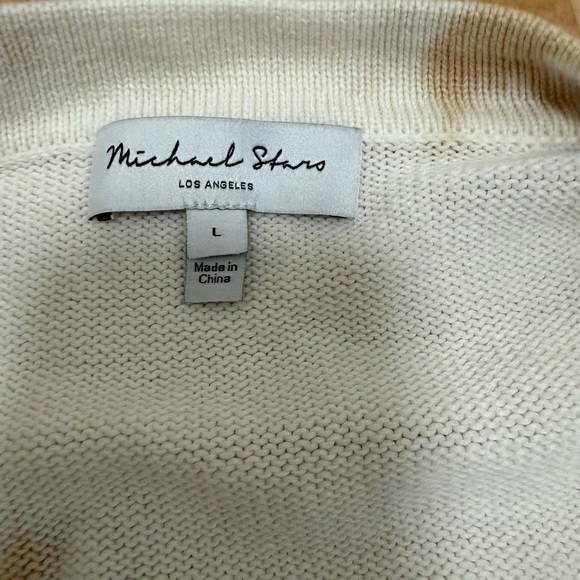 Michael Stars women cardigan retro tie dye‎ Size L earthy tones modern hippie - Picture 3 of 7